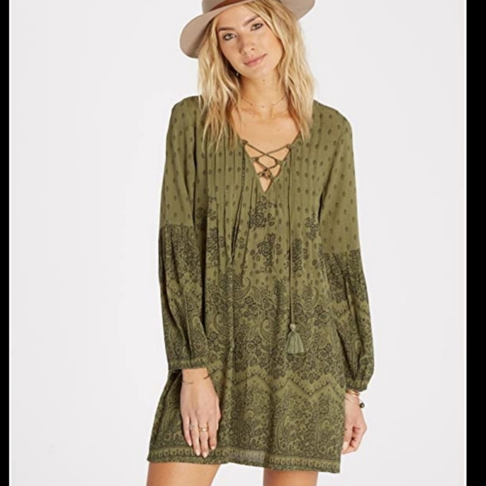 Billabong boho mini dress